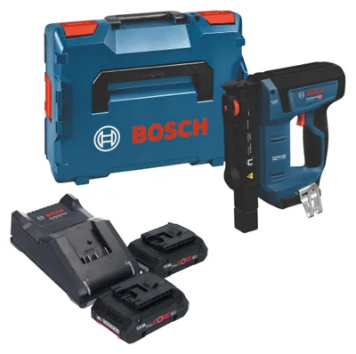 Produktbild von Bosch GTH 18V-14 Akku Holzklammerer 18 V 10,6 x 6 - 14 mm Brushless + 2x ProCORE Akku 4,0 Ah + Ladegerät + L-Boxx