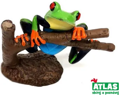 Obrázek produktu pro A - Figurka žáby ropucha červenooká 8 cm