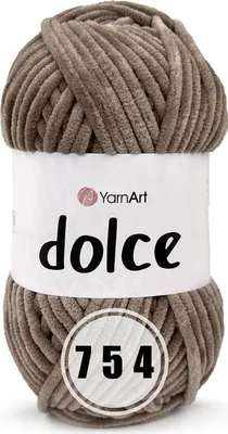 Produktbild von YarnArt Dolce 754 graubraun