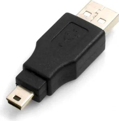 Produktbild von SYSTEM-S Mini USB 5Pin (Male) auf USB A (Male) USB Adapter