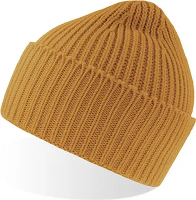 Produktbild von Atlantis OAKB | Oak Beanie Recyceltes Polyester - Farbe: Mustard - Größe: One Size