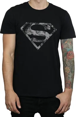 Obrázok produktu pre Superman - Tričko s logom pre mužov BI851 (M) (Black)