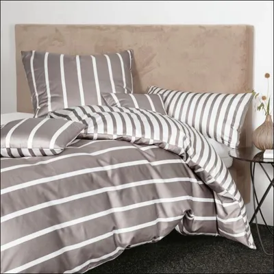 Immagine prodotto di Biancheria da letto Janine in raso di makò 155x200,80x80 2 pezzi  modernclassic 39028-57-510 antracite