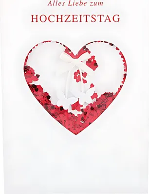 Produktbild von Depesche Klappkarte \Alles Liebe zum Hochzeitstag\" - ein Stück"