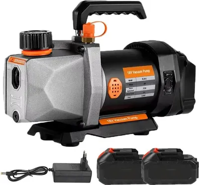 Produktbild von Vakuumpumpe, 5PA Ultimativer Vakuum, 7CFM Durchflussrate, 2 Batterien, EU