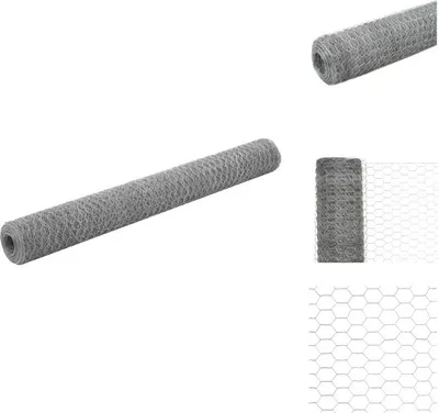 Image de vidaXL Clôture en fil de fer Acier galvanisé 25x1,2 m Argent - Panneaux de clôture