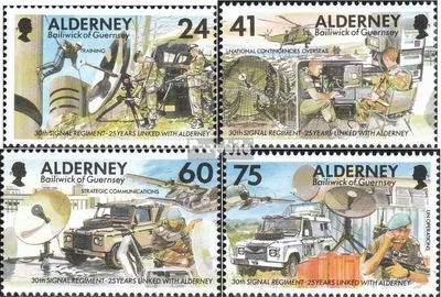 Produktbild von Briefmarken GB - Alderney 1996 Mi 90-93 (kompl.Ausg.) postfrisch Fernmelderegiment