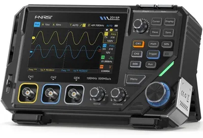 Produktbild von FNIRSI 2D15P Oszilloskop, Multimeter und Signalgenerator 3-in-1, 100 MHz