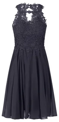 Produktbild von APART Fashion Damen Spitze Cocktailkleid, ärmelloses Partykleid, knielanges Chif