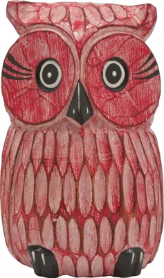 Produktbild von Eule Uhu Kauz Holz Deko Garten Vogel Figur Skulptur Schneeeule Schleiereule