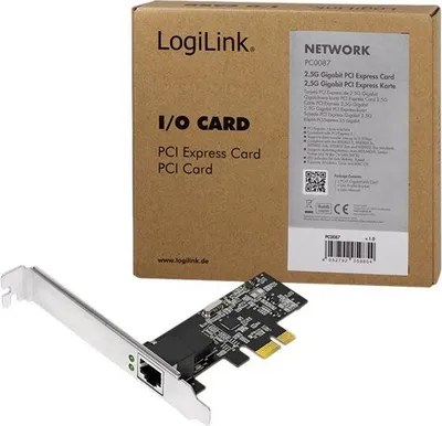 Produktbild von Logilink PCI-Express Karte, 1xRJ45, 2.5G Gigabit Ethernet