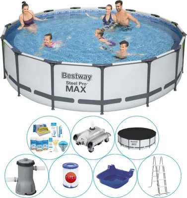 Zdjęcie produktu dla Zestaw basenowy All in 1 - Bestway Steel Pro MAX 427x107 cm Beef