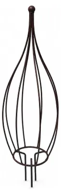 Produktbild von Rankhilfe Rankzwiebel aus Metall, Dunkelbraun, 125 cm hoch, 42 cm Durchmesser