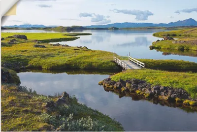 Produktbild von ARTland Wandbild, selbstklebend Myvatn Größe: 120x80 cm