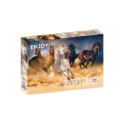 Obrázok produktu pre Puzzle 1000 dielov Enjoy – Koně bežiace v púšti