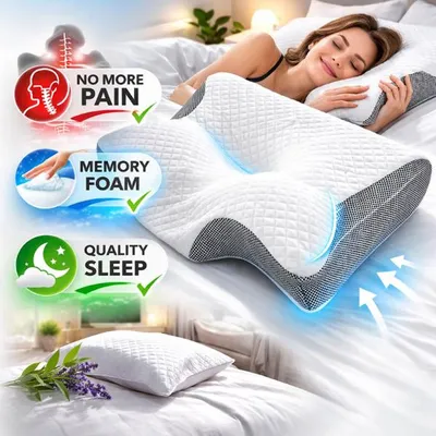 Nackenkissen, ergonomisches Kopfkissen und Nackenstützkissen - CerviRest