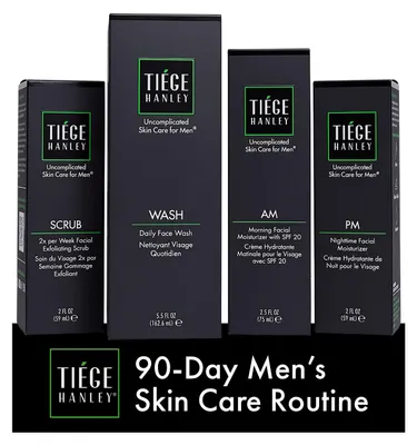 90-Tage Hautpflegeset für Männer (Stufe 1) – Reiniger, Peeling, Cremes