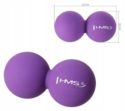Produktbild von HMS BLC02 Doppelte Massagabälle Violett 12,5 cm x 6,5 cm