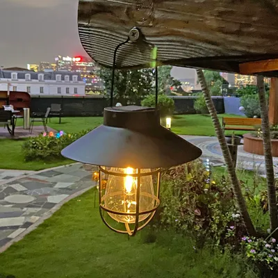 Obrázok produktu pre Lampa – solárna energia – závesná – vintage – LED lampa