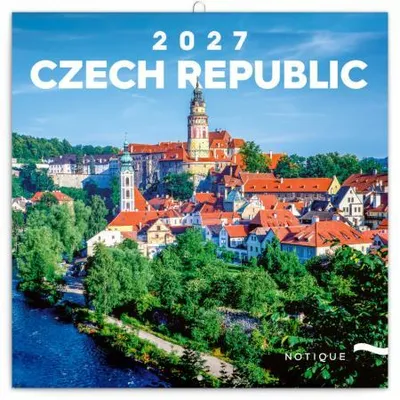 Obrázek produktu pro NOTIQUE Poznámkový kalendář Česká republika 2027, 20 x 20 cm