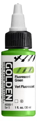 Produktbild von Hochfließende Acrylfarbe – Fluoreszierendes Grün – 1 Unze