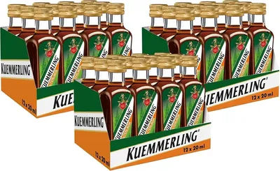 Produktbild von Kümmerling Kräuterlikör mit abgestimmter bitteren Süße 2cl 3x12er Pack