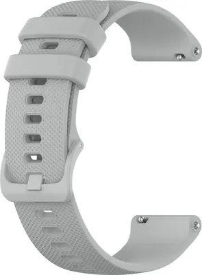 Produktbild von INF Uhrenarmband Silikon Garmin Venu 2S, Garmin Vivomove 3S Grau 18 mm