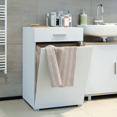 Vicco - Badkamerkast Matteo - Opvouwbare Wasmand