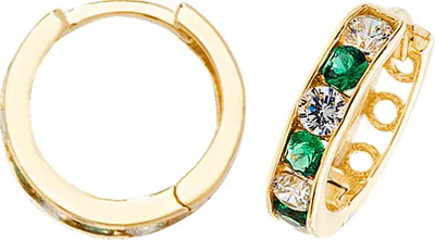 Produktbild von Schöne 9 Karat (375) Gold Damen - Ohrklemme mit Zirkonia - 11mm*2mm; TRS37496