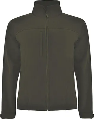 Image de Roly SS6435 | Rudolph Softshell Jacket pour homme, imperméable et coupe-vent - Couleur : Dark Green Brown 38 - Taille : XXL