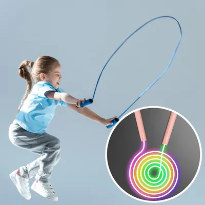 Produktbild von LED-Springseil, beleuchtetes Springseil, leuchtendes Springseil