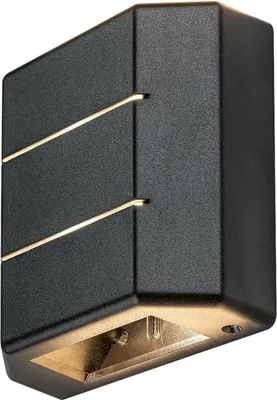 Zdjęcie produktu dla Kinkiet zewnętrzny LED Rabalux Lippa 6W IP54, czarny, nowoczesny