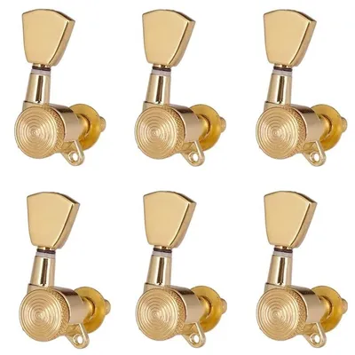 Productafbeelding van Set van 6 Gitaar Tuning Pegs in Goud voor Akoestische en Elektrische Gitaren
