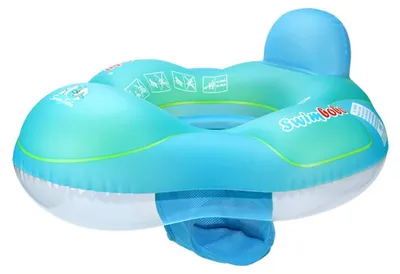 Produktbild von Swimbobo Cute Baby Pool Float Aufblasbarer Baby-Schwimmring Baby-Schwimmring Kleinkind-Pool-Float fuer 2-6 Jahre alte Jungen Maedchen Schwimmtrainer Float mit atmungsaktivem Netzsitz Mini-Luftpumpe