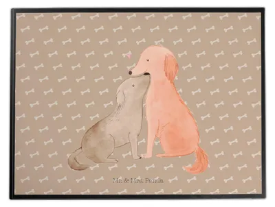 Produktbild von Mr. & Mrs. Panda schreibtischunterlage Hunde Liebe - Hundeglück - Geschenk, bastelunterlage, tischschutz, schreibtischunterlagen, Kuscheln, Vertrauen, Herz, Sprüche, Hund
