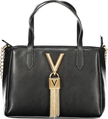 Produktbild von Elegante Schwarze Handtasche mit Schultergurt und Kontrastdetails