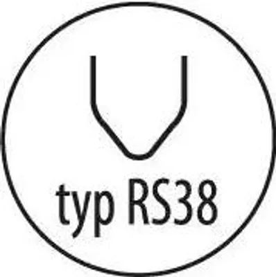 Produktbild von 0,8-mm-Heftklammern RS38 für Kunststoff, 100 Stück – DED75271