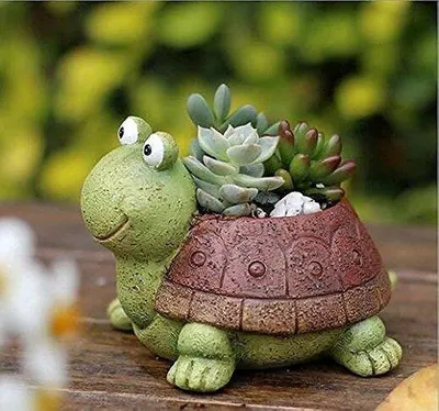 Immagine prodotto di Vaso in Vetroceramica a forma di animale per piante grasse, ideale per l'ufficio e il soggiorno
