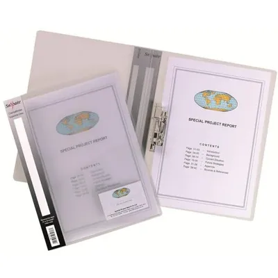 Produktbild von Klemmhebelmappe A4 PP bis 100 Blatt transparent