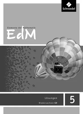 Produktbild von Elemente der Mathematik SI 5. Lösungen. G9 in Niedersachsen