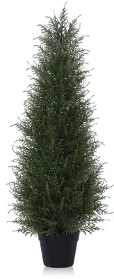 Zdjęcie produktu dla Sztuczne drzewko cedrowe 90 cm, odporne na promieniowanie UV, sztuczna roślina do dekoracji wnętrz – do salonu, sypialni i biura