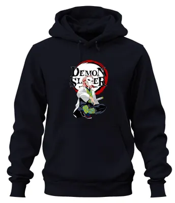 Produktbild von Demon Slayer Sabito Maske Anime Kimetsu no Yaiba Geschenk Hoodie Kapuzenpullover, Navy, XXL