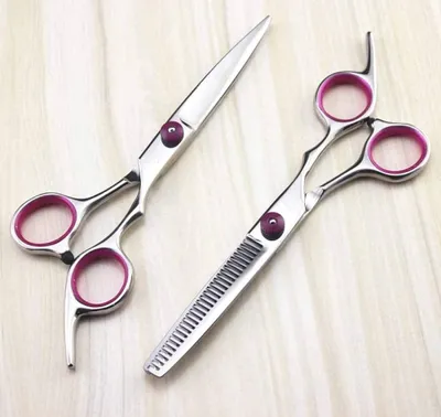 Produktbild von Friseurschere, Friseurschere 440c 6-Zoll-Haarschneideschere-Set, Effilierschere, Friseurschere-_