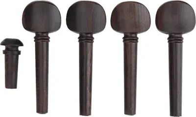 Produktbild von Stimmwirbel aus Ebenholz mit Endstift-Set, Ersatzteile für 4/4-Geigen, Musikinstrumente