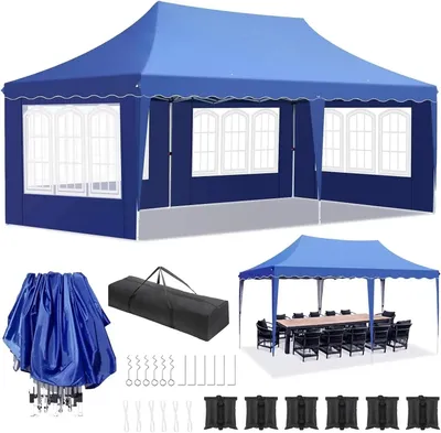 Produktbild von Gartenpavillon – Partyzelt – Aufblasbares Gartenhaus – Überdachung für den Garten – Eventzelt – Marktzelte – Wasserdicht