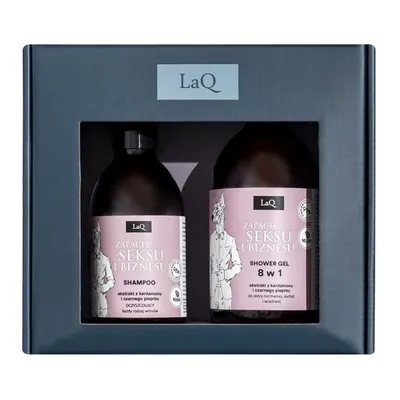 Obrázek produktu pro Sprchový gel a šampon LaQ Doberman v praktickém setu 500ml + 300ml