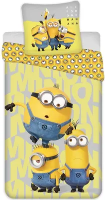 Produktbild von Minions - All for one Banana - Wende-Bettwäsche-Set, 135x200 & 80x80