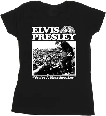 Produktbild von Elvis - "A Heartbreaker" T-Shirt für Damen BI37846 (S) (Schwarz)