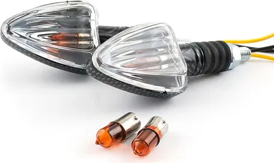 Immagine prodotto di Coppia Frecce Universali STR8 Triangle Corto Carbon Trasparente Arancio