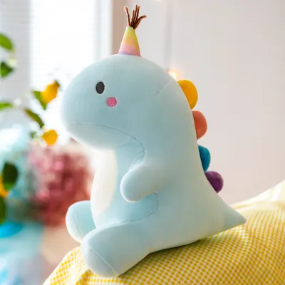 Produktbild von 360Home Dinosaurier Plüschtier Candy Puppe Cartoon Blau 40cm